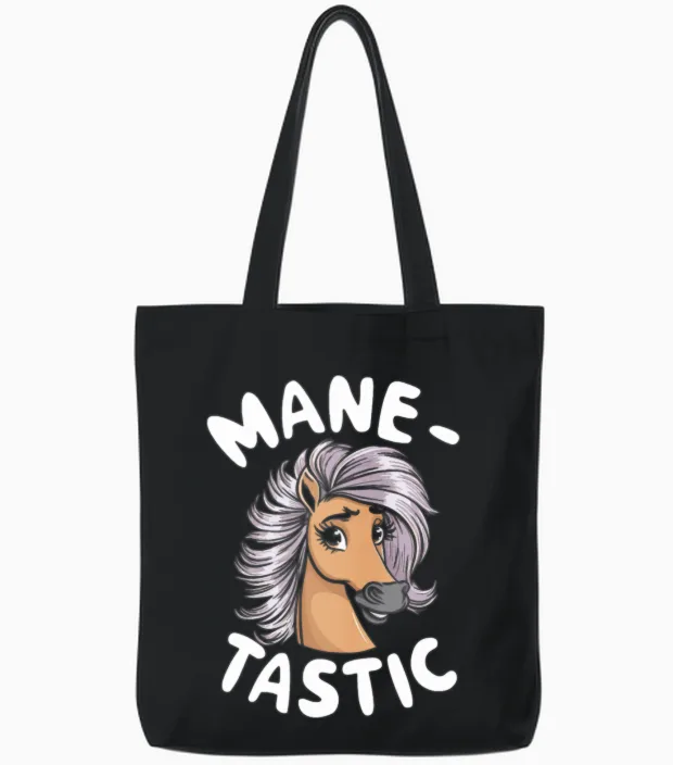 Horses and Humor for Every Horse Lover And Tote Bags in Black