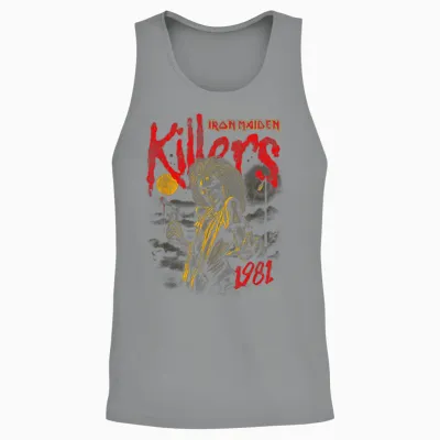 Iron Maiden - Spray Pain Killer Unisex Tank Top - Sport Grey
