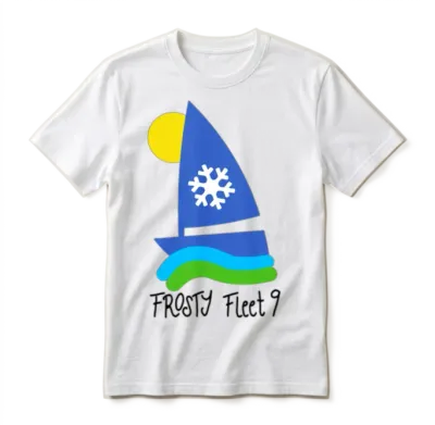Frosty Fleet 9 - Large and Loud Unisex T-Shirt - White