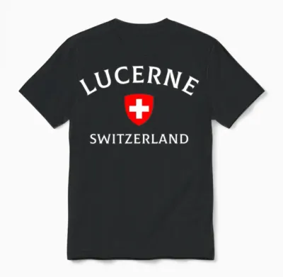 Lucerne Switzerland, Swiss Switzerland Unisex T-Shirt - Black