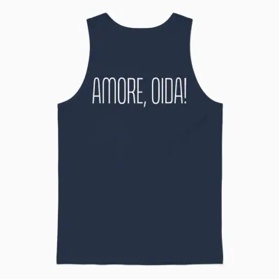 Amore, Oida! X Liebe Alter! Bayern Vienna Oktoberfest Love T-Shirt, Black, S Unisex Tank Top - Navy