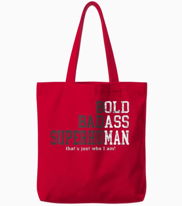 Funny Old Man Saying Gag Gift Birthday for Dad Fathers Day Tote Bags in Red