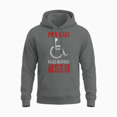 Disability Wheelchair Funny Paraplegia Unisex Hoodie - Graphite Heather