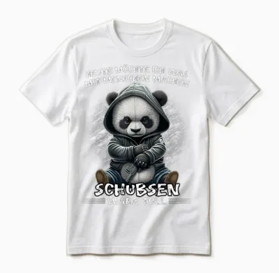 Heute Möchte Ich Was Mit Menschen Machen Schubsen Wäre Toll T-Shirt, Black Unisex T-Shirt - White