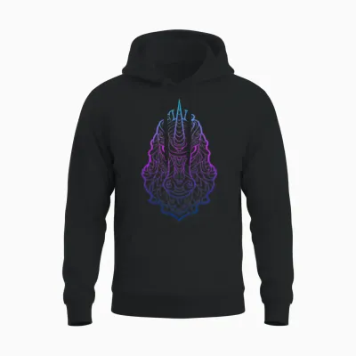 Funny Unicorn Unisex Hoodie - Black