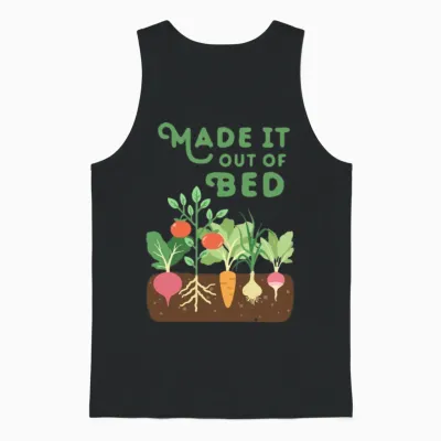 Gardener Plants Flower Unisex Tank Top - Black