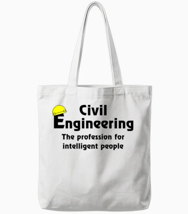 Smart Civil Engineer - Engineers Tote Bags in White