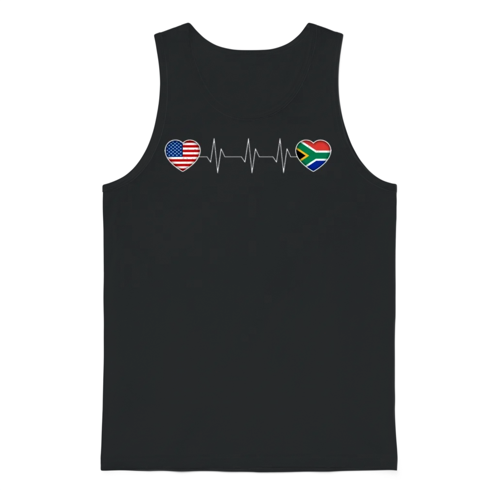 South Africa Unisex Tank Top - Black