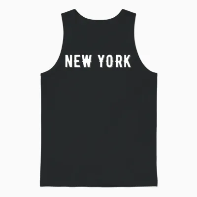 New York Unisex Tank Top - Black