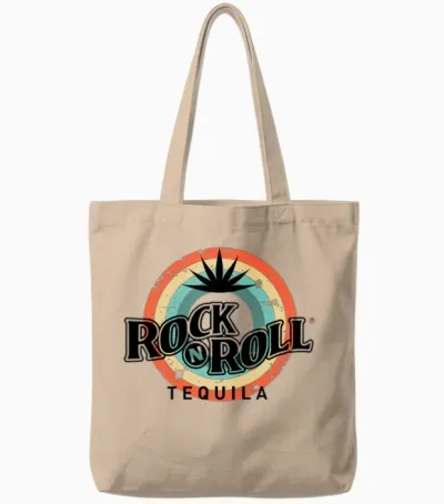 Rock N Roll Tequila Fifth Collection Tote Bags - Natural