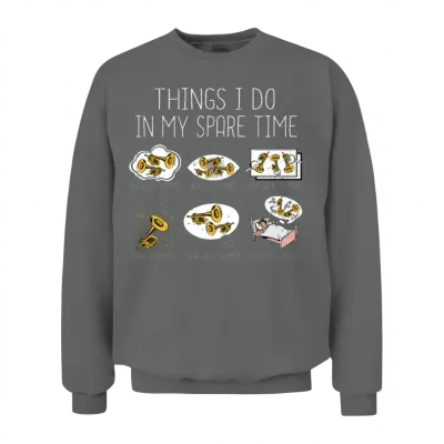 Funny Trumpet Player Gift Jazz Music Men Trumpet Unisex Sweatshirt - Graphite Heather