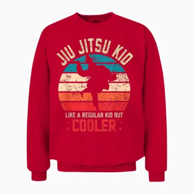 Jiu Jitsu Kid Martial Art Bjj Unisex Sweatshirt - Red