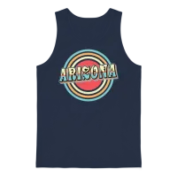 Arizona Retro Unisex Tank Top - Navy – 1