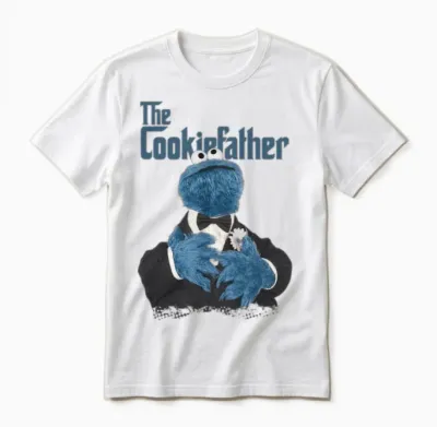 Sesame Street the Cookiefather Unisex T-Shirt - White
