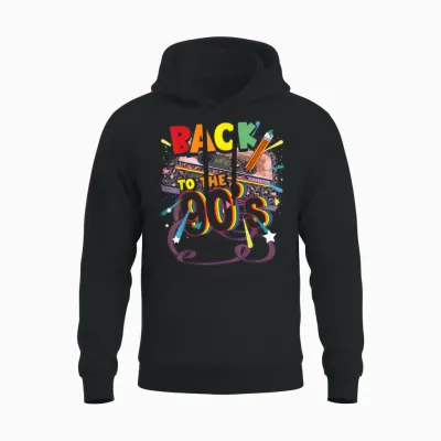 90s Outfit Party and Theme Party Costume Women's Men's T-Shirt, Black Unisex Hoodie - Black