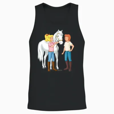 Bibi and Tina with Sabrina Unisex Tank Top - Black