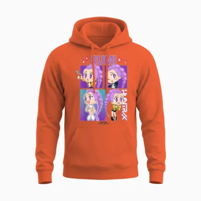 Kpop Demon Hunters Rumi Officially Licensed Unisex Hoodie - Orange