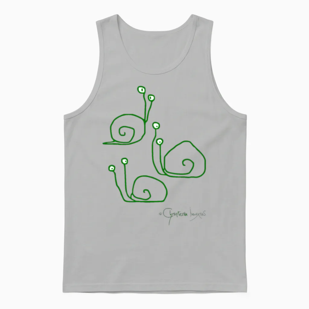 Snailmeeting Β© Chyropterum Innoxius Unisex Tank Top in Ash
