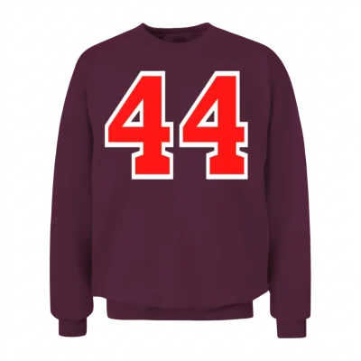 Number 44 Unisex Sweatshirt - Maroon