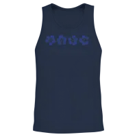 Hawaii Hibiscus Flower Unisex Tank Top - Navy – 2