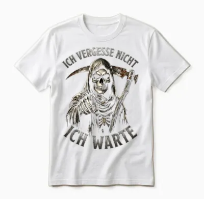 Ich Vergesse Nicht Ich Warte Sarkasmus Unisex T-Shirt - White