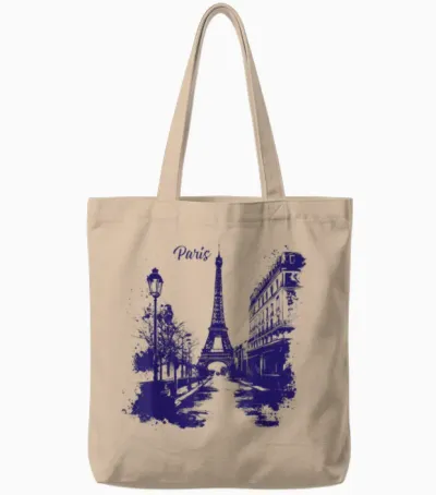 Paris Outfit Für Französische Herren Und Damen Frankreich Tote Bags - Natural