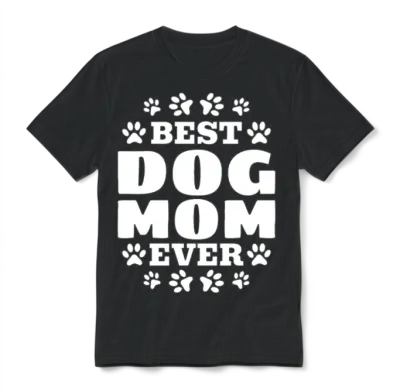 Pet Dog Owner Cute Dog Lover Dog Mom - Best Dog Mo Unisex T-Shirt - Black