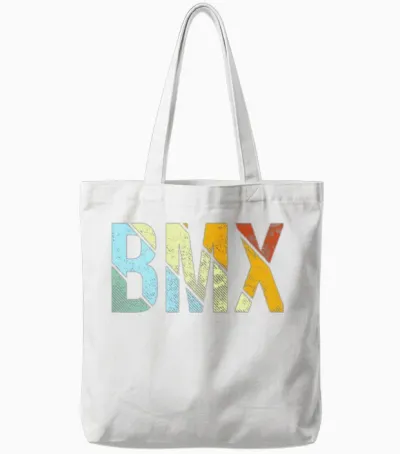 Bmx Retro Tote Bags - White