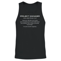 Project Manager Definition Unisex Tank Top - Black – 2