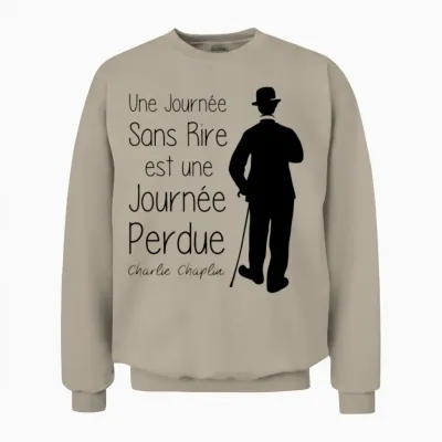 Une Journée Sans Rire !! Unisex Sweatshirt - Sand