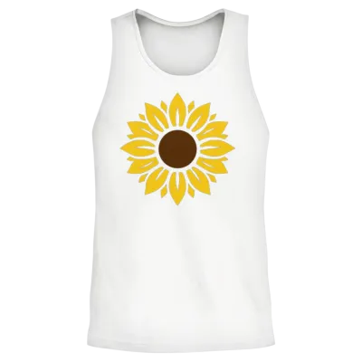 Sunflower Unisex Tank Top - White