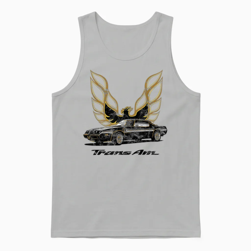 Classic Old School Muscle Car Classic American Unisex Tank Top in Ash