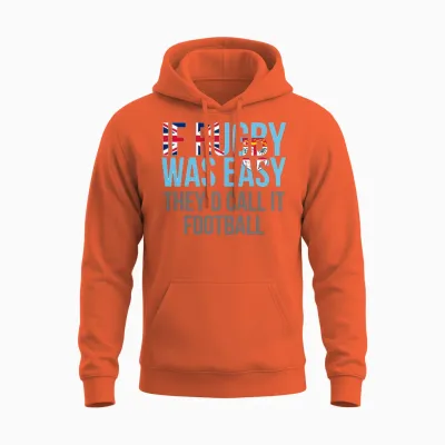 Funny Fiji Rugby Unisex Hoodie - Orange