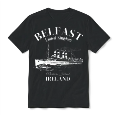 Belfast Northern Ireland Unisex T-Shirt - Black
