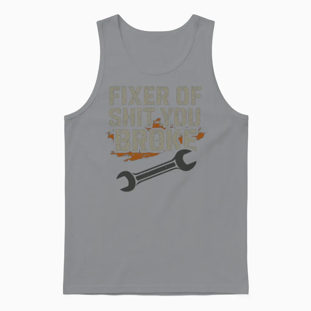 Diesel Mechanic Proud Mechanic Diesel Mechanic Unisex Tank Top in Sport Grey
