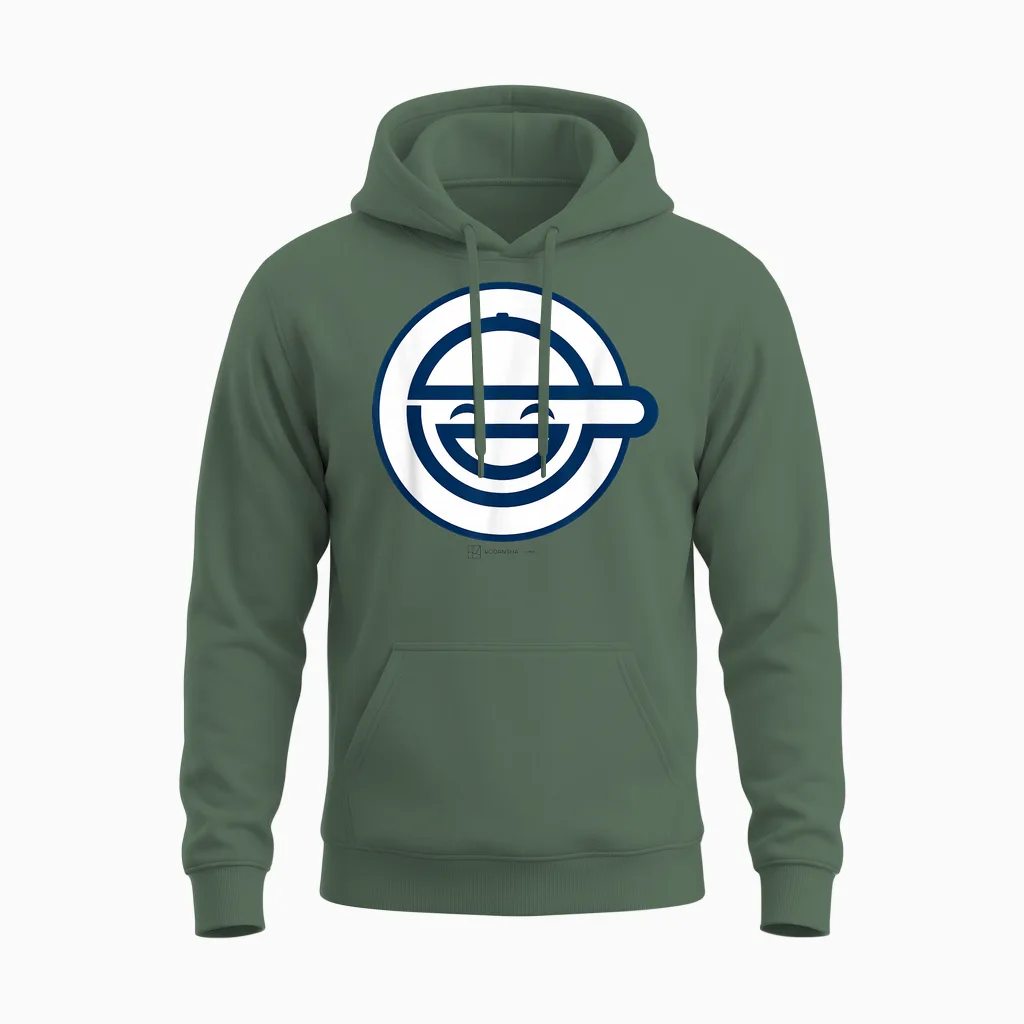 Ghost in the Shell Stand Alone Complex the Laughing Man Logo Unisex Hoodie in Military Green