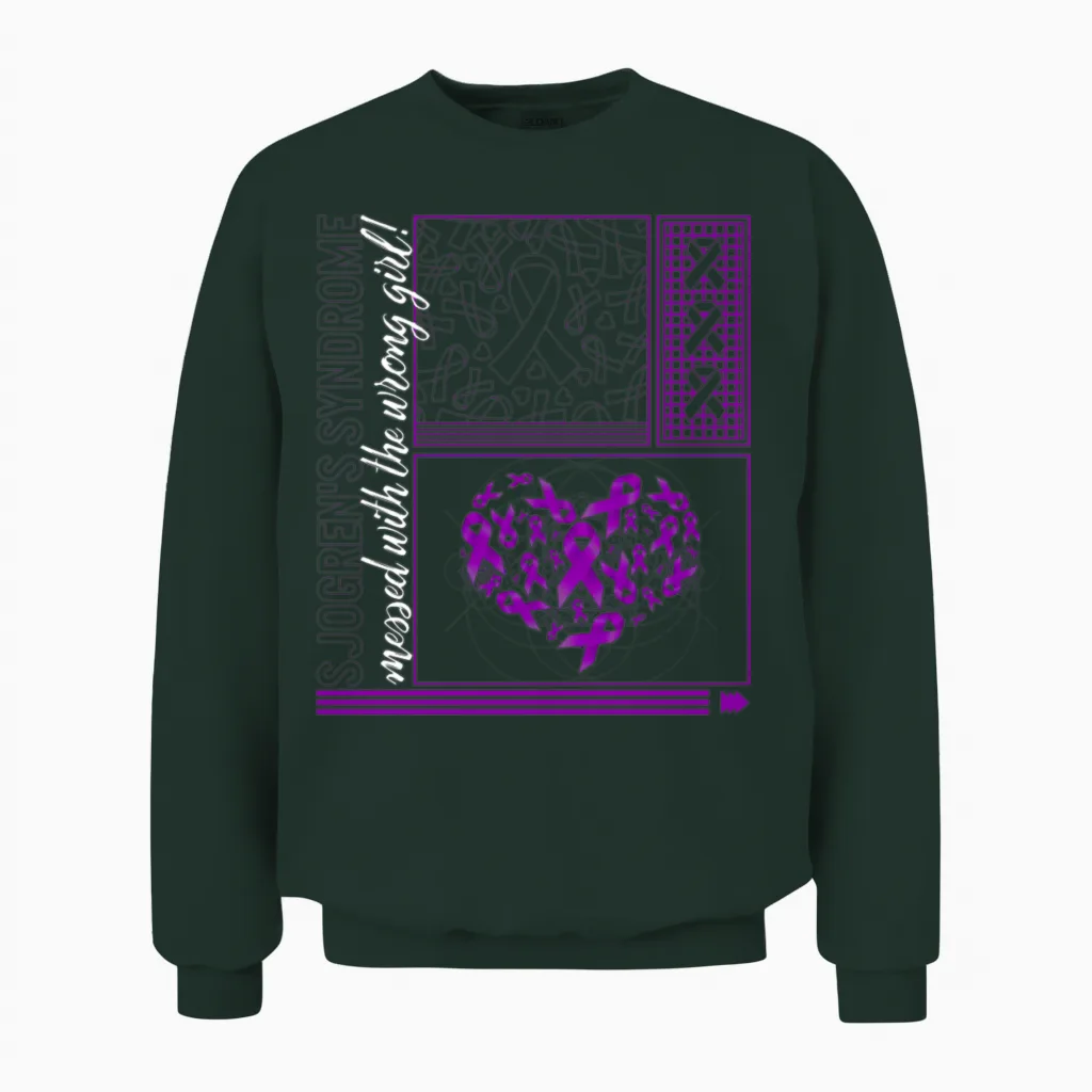 Sjögren's Syndrome Awareness Shirt, Sjogren's Unisex Sweatshirt in Forest