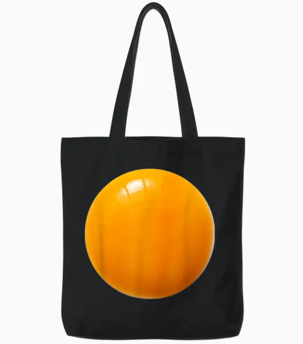 Deviled Egg Yolk Easy Lazy Diy Costume for Halloween Party Tote Bags in Black