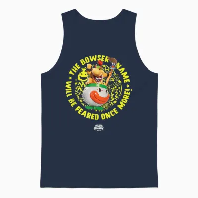 The Super Mario Galaxy Movie Bowser Jr. Feared Unisex Tank Top - Navy