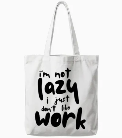 Funny Tote Bags - White