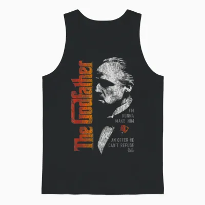 The Godfather Don Vito Corleone Movie Quote Unisex Tank Top - Black