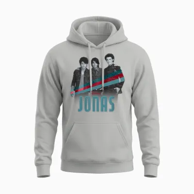 Disney Channel Jonas Nick Joe and Kevin Unisex Hoodie - Ash