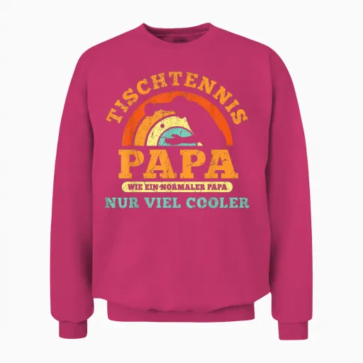 Tischtennis Papa - Nur Cooler Vater Tischtennisspieler Unisex Sweatshirt - Heliconia