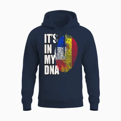 Flag of Spain and France Unisex Hoodie - Navy