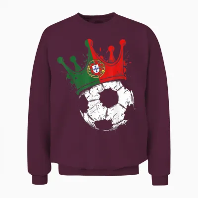 Portuguese Flag Fantasy Portugal Unisex Sweatshirt - Maroon