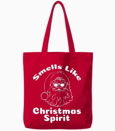 Christmas Funny Meme Tote Bags - Red