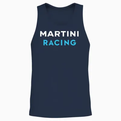 Martini Racing Retro Unisex Tank Top - Navy