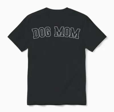 Dog Mom Unisex T-Shirt - Black