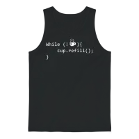 Funny Programmer for Java Coffee Programming Unisex Tank Top - Black – 1