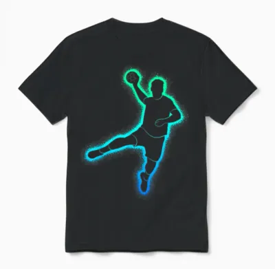 Handball Player Children's Handballer Men's Boys Handball T-Shirt, Black, S Unisex T-Shirt - Black